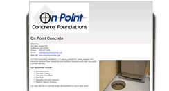 Desktop Screenshot of onpointconcrete.com